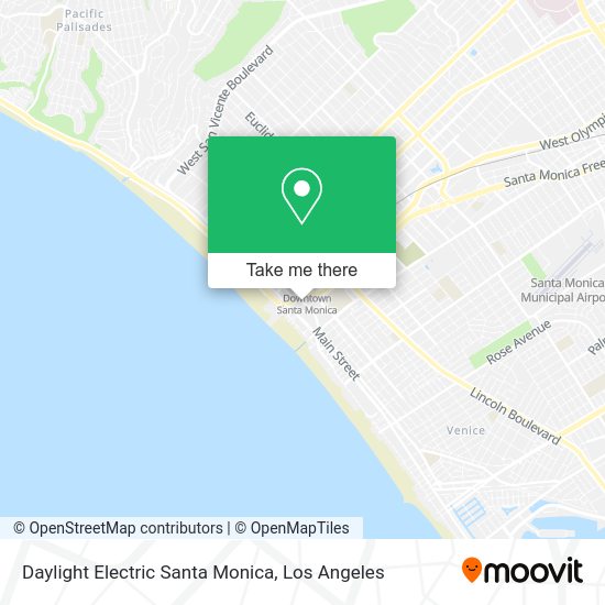 Mapa de Daylight Electric Santa Monica