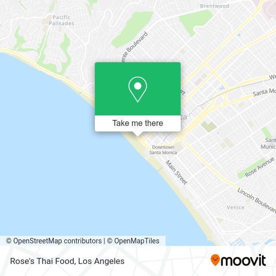 Mapa de Rose's Thai Food