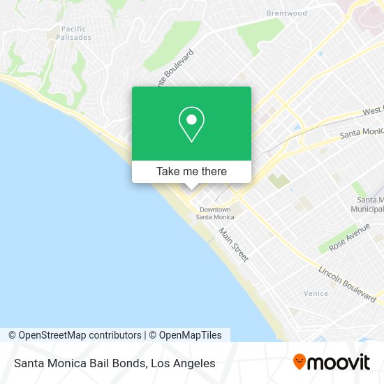Santa Monica Bail Bonds map