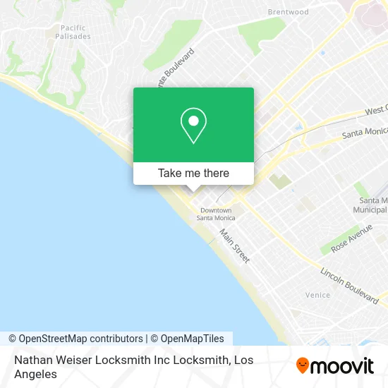 Nathan Weiser Locksmith Inc Locksmith map