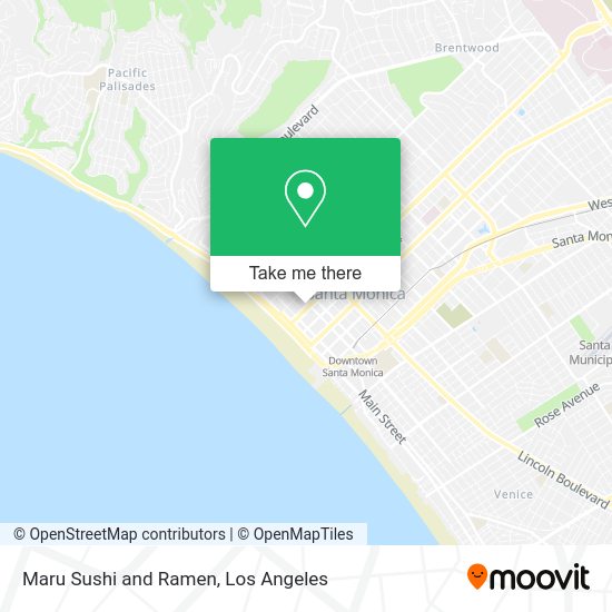 Maru Sushi and Ramen map