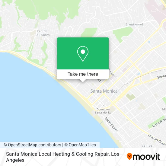 Santa Monica Local Heating & Cooling Repair map