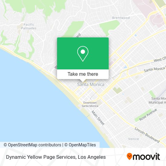 Dynamic Yellow Page Services map