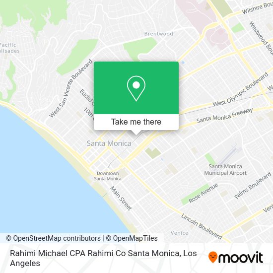 Mapa de Rahimi Michael CPA Rahimi Co Santa Monica