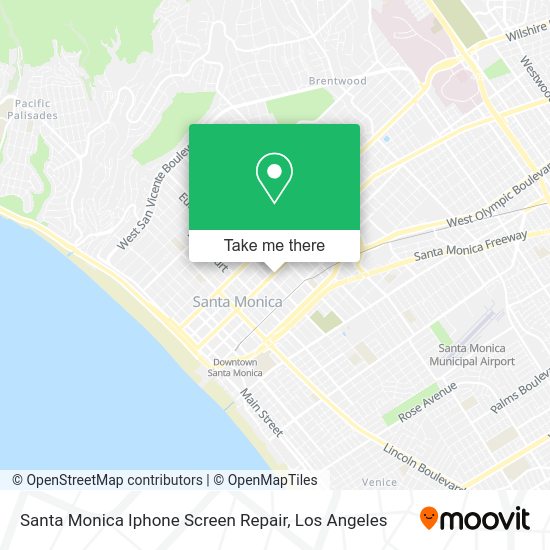 Mapa de Santa Monica Iphone Screen Repair