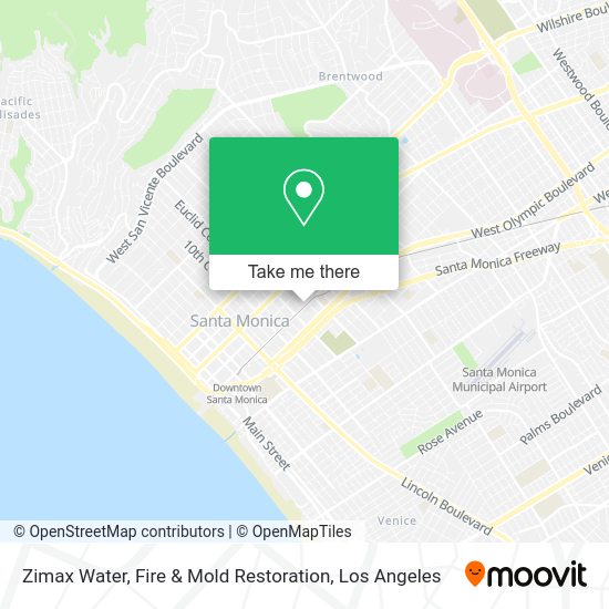 Zimax Water, Fire & Mold Restoration map