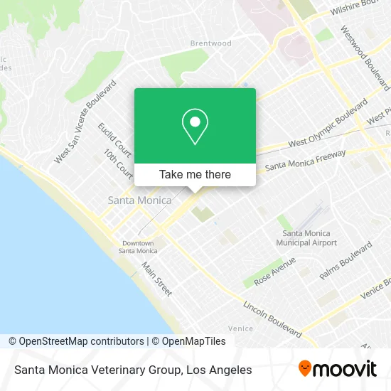 Santa Monica Veterinary Group map