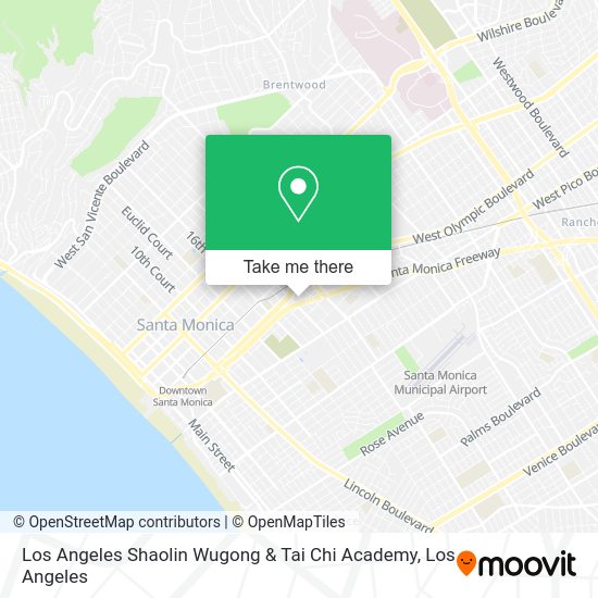 Mapa de Los Angeles Shaolin Wugong & Tai Chi Academy