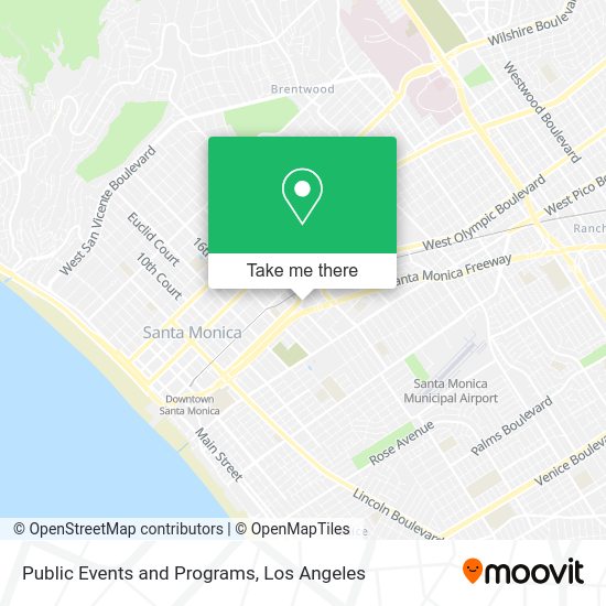 Public Events and Programs map