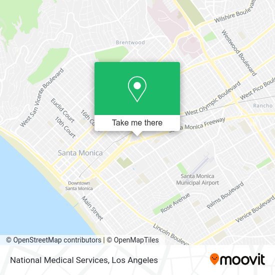 National Medical Services map