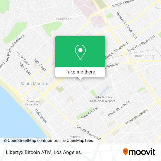 Mapa de Libertyx Bitcoin ATM