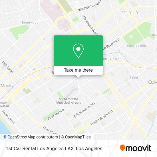 1st Car Rental Los Angeles LAX map