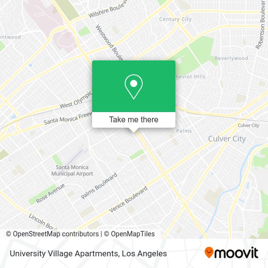 University Village Apartments map