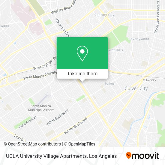 UCLA University Village Apartments map