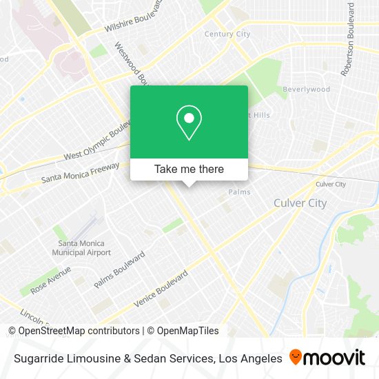Sugarride Limousine & Sedan Services map