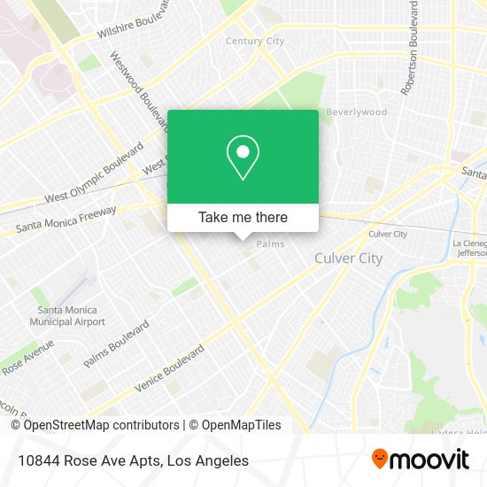 10844 Rose Ave Apts map