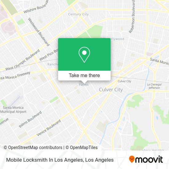 Mapa de Mobile Locksmith In Los Angeles