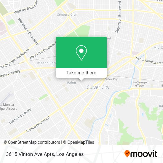 Mapa de 3615 Vinton Ave Apts