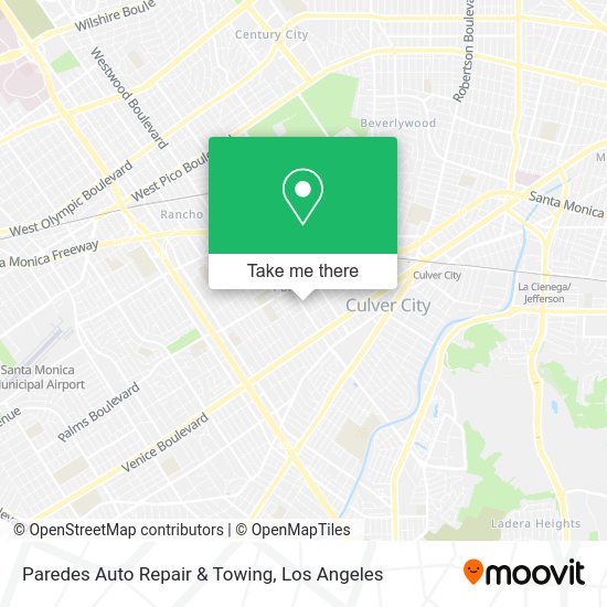 Paredes Auto Repair & Towing map