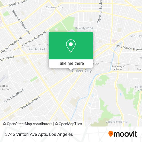 3746 Vinton Ave Apts map