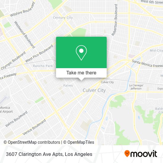 Mapa de 3607 Clarington Ave Apts