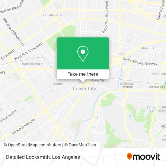 Detailed Locksmith map
