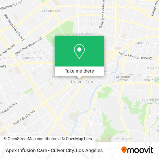 Apex Infusion Care - Culver City map