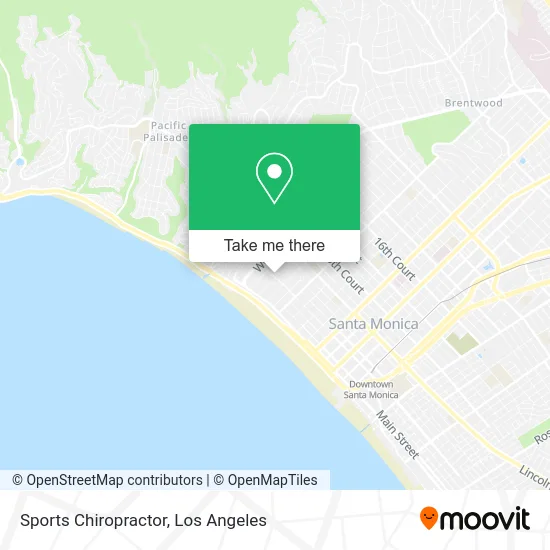 Sports Chiropractor map