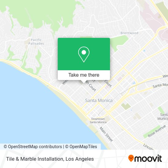 Tile & Marble Installation map
