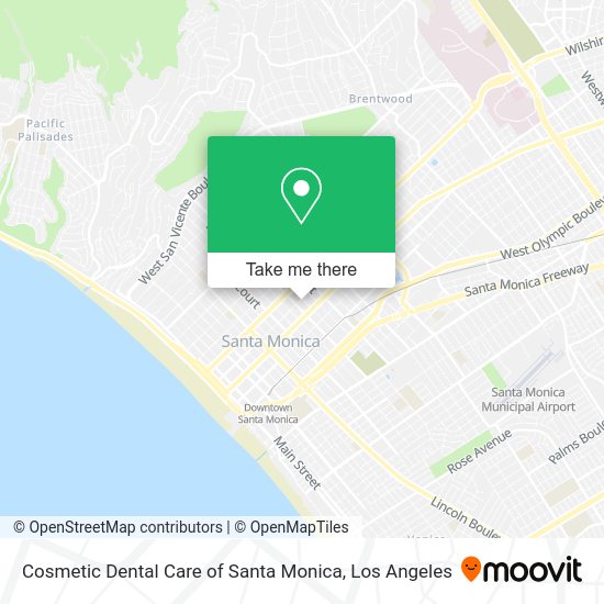 Mapa de Cosmetic Dental Care of Santa Monica