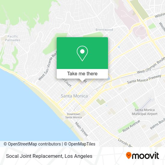 Mapa de Socal Joint Replacement