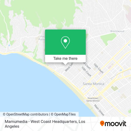Mapa de Mamumedia - West Coast Headquarters