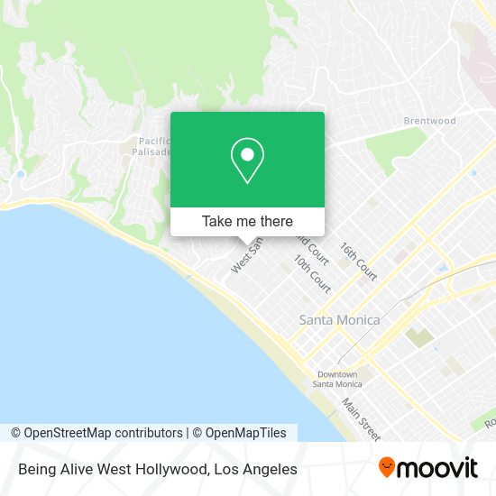 Mapa de Being Alive West Hollywood
