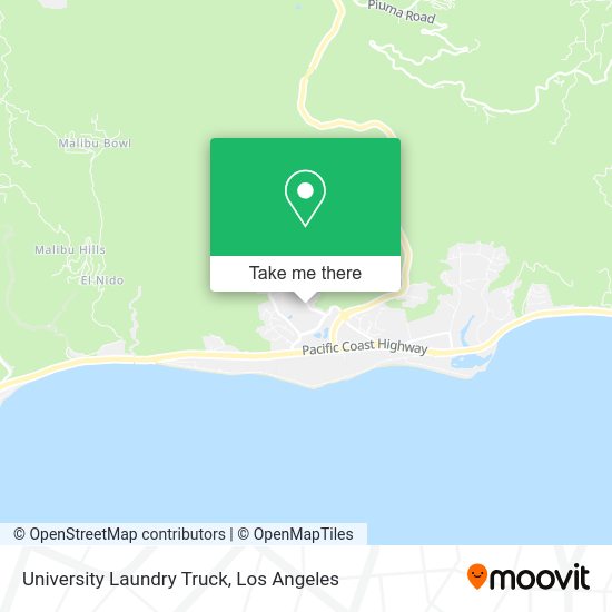 University Laundry Truck map