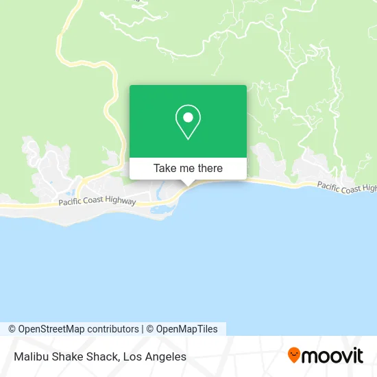 Malibu Shake Shack map