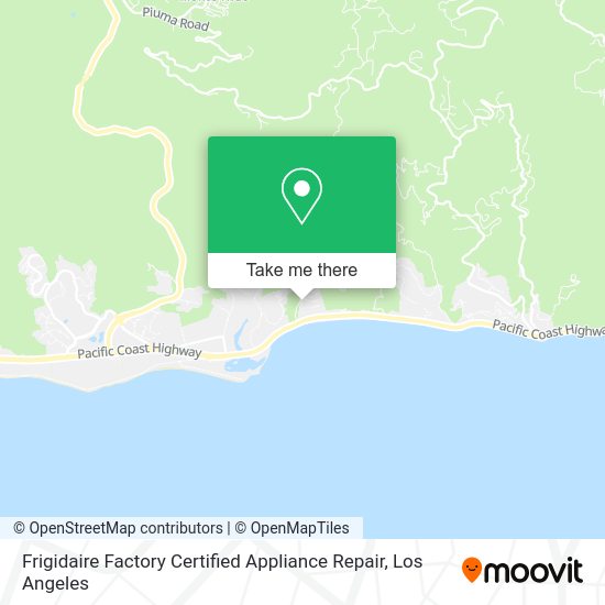 Frigidaire Factory Certified Appliance Repair map