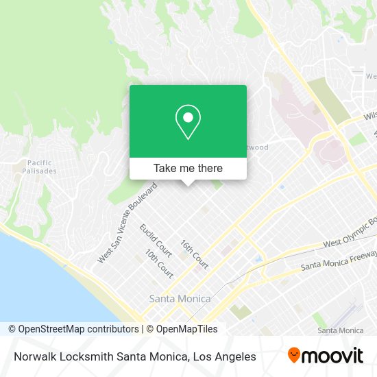 Norwalk Locksmith Santa Monica map