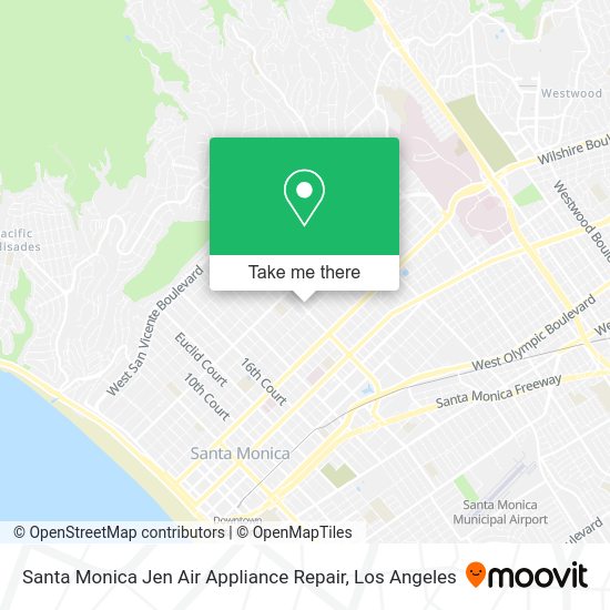 Santa Monica Jen Air Appliance Repair map
