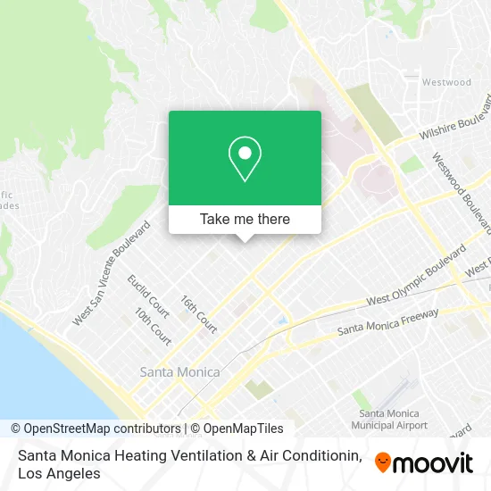 Mapa de Santa Monica Heating Ventilation & Air Conditionin