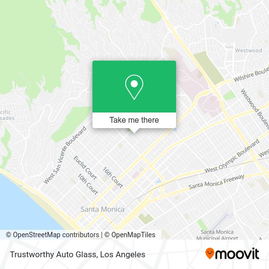 Mapa de Trustworthy Auto Glass