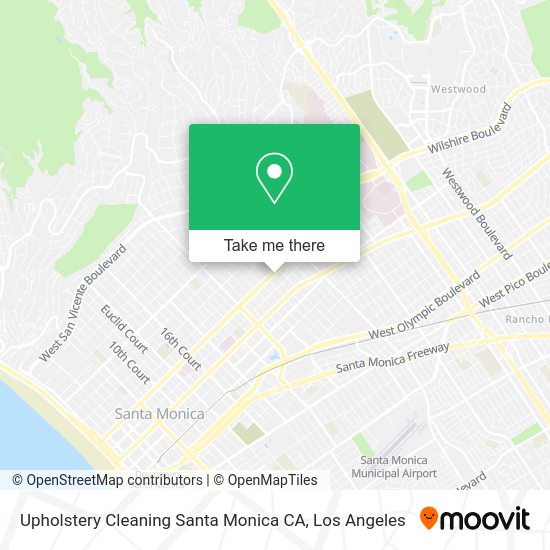 Mapa de Upholstery Cleaning Santa Monica CA