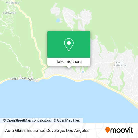 Auto Glass Insurance Coverage map