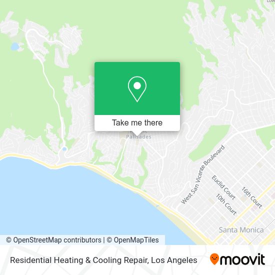 Mapa de Residential Heating & Cooling Repair