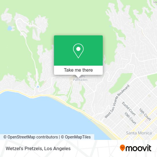Mapa de Wetzel's Pretzels