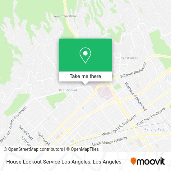 Mapa de House Lockout Service Los Angeles