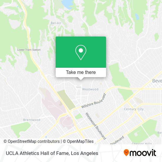 UCLA Athletics Hall of Fame map