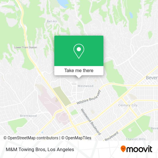 M&M Towing Bros map