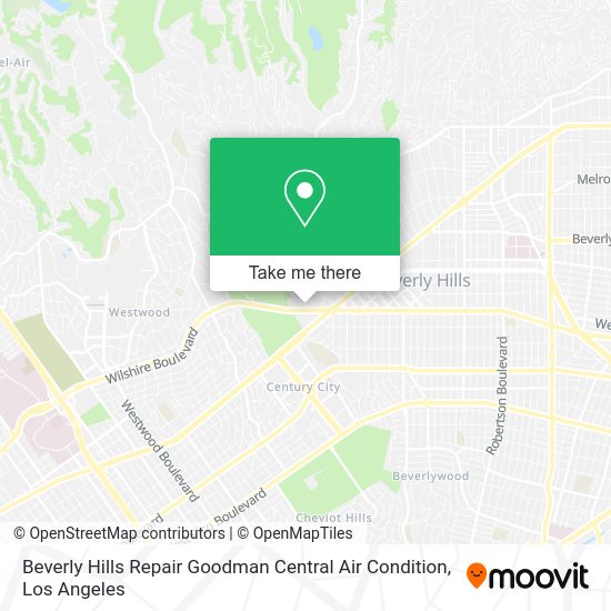 Mapa de Beverly Hills Repair Goodman Central Air Condition