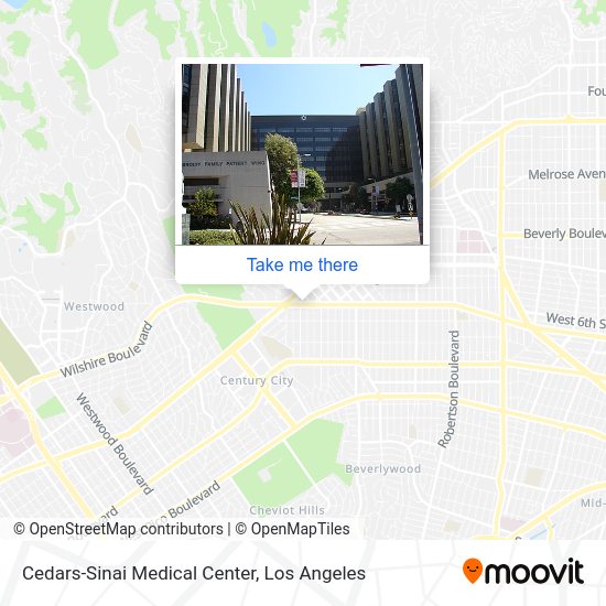 Cedars-Sinai Medical Center map