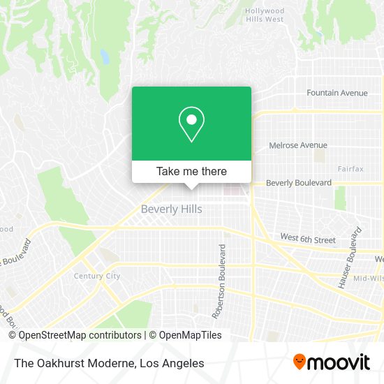 The Oakhurst Moderne map